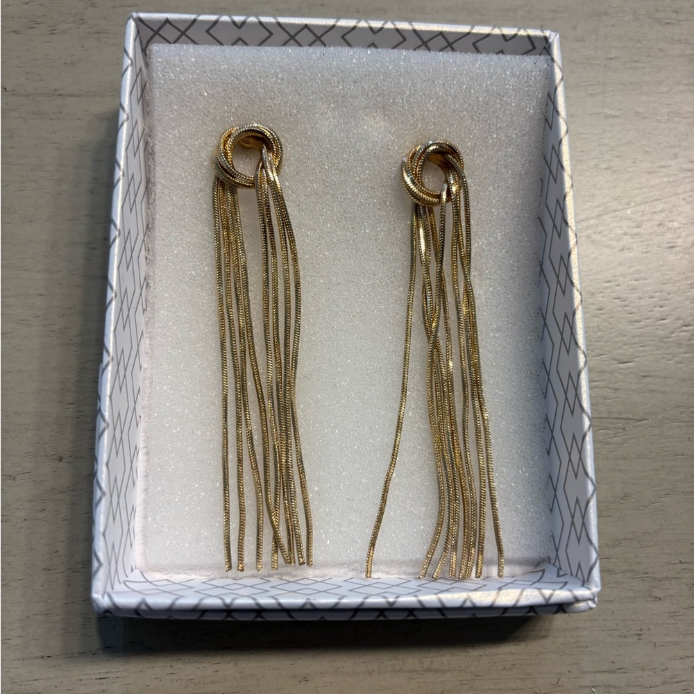 Elegant Gold Dangle Earrings